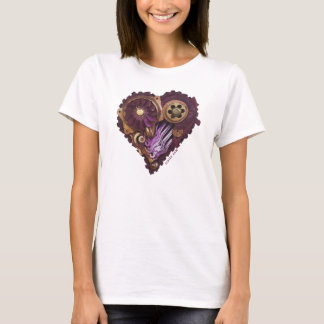 CardioArt-Assembled Heart  in Purple and Gold II T-Shirt