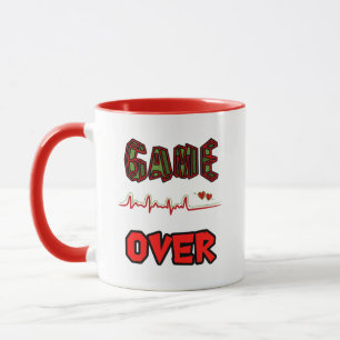 Cardiogramma with hearts mug
