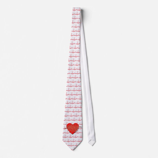 CARDIOGRAMME AVEC LA CRAVATE DE COEUR (Devant)