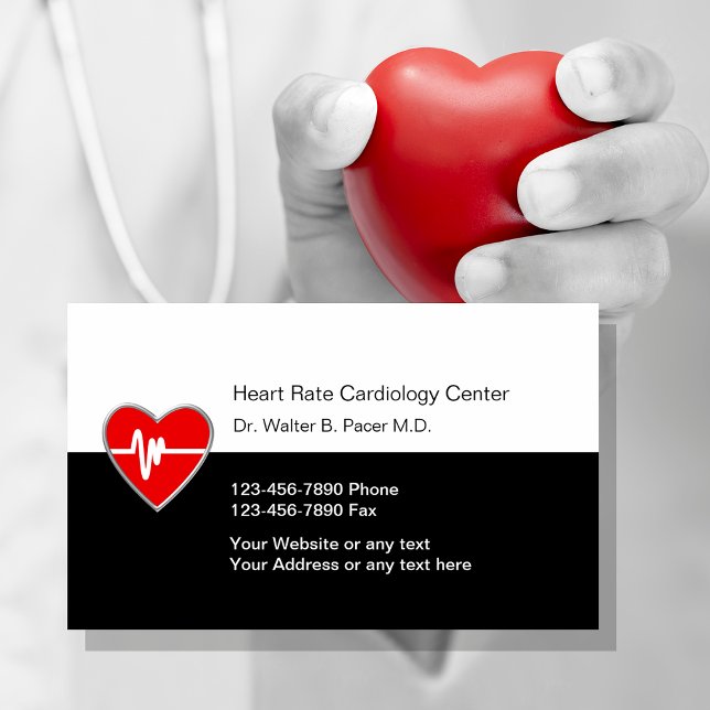 Cardiologie Cartes de visite Médicales (Créateur téléchargé)