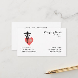 Cardiologist  Appointment Business Card