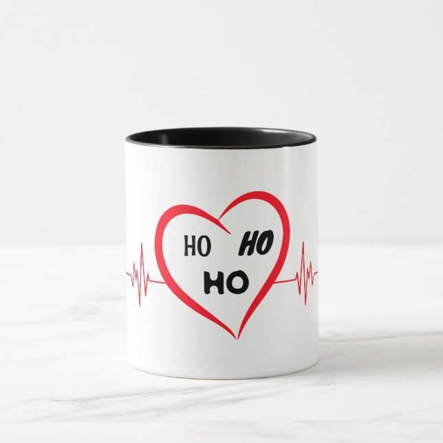 Cardiologist Heart Doctor Cardiology Echo Design Mug (Center)
