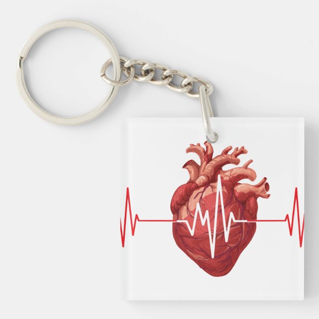cardiologist heart doctor I Hear You Compassion  Keychain (Front)