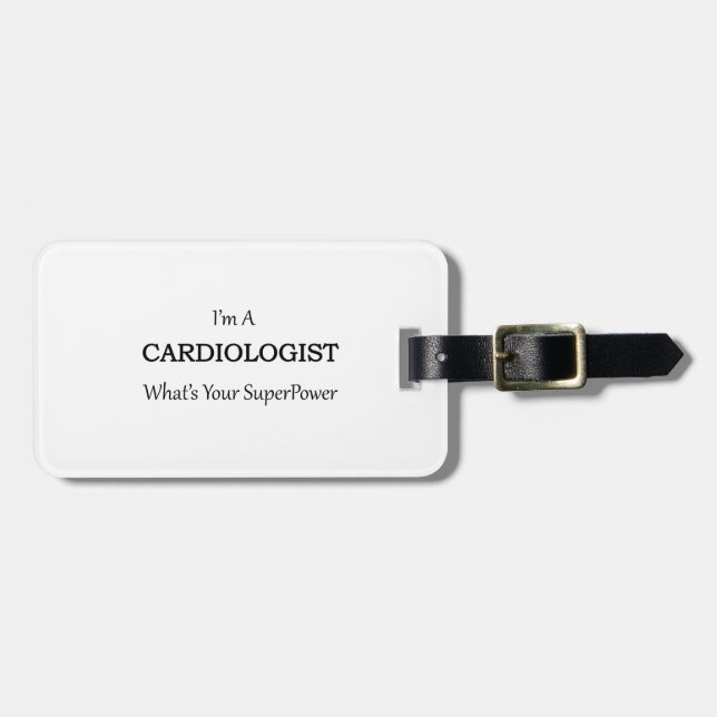 CARDIOLOGIST LUGGAGE TAG (Front Horizontal)