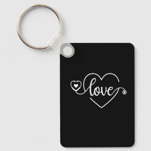 Cardiologist Nurse Heartbeat Nursing School Studen Keychain