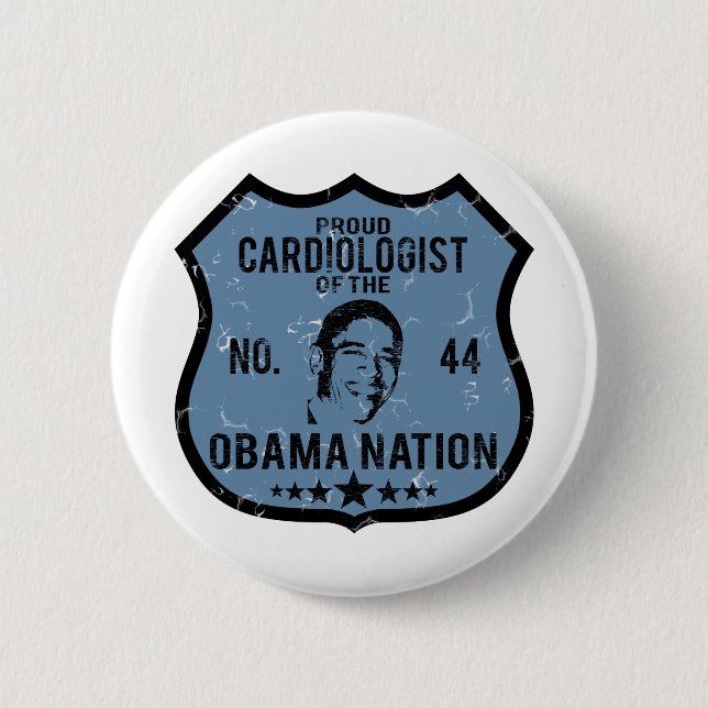 Cardiologist Obama Nation 2 Inch Round Button (Front)