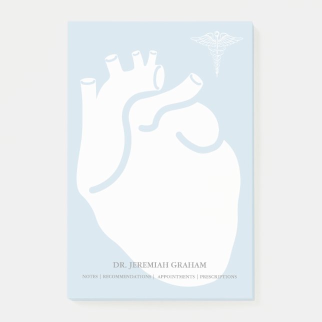 Cardiologist Personalized Name Post-it Notes (Front)