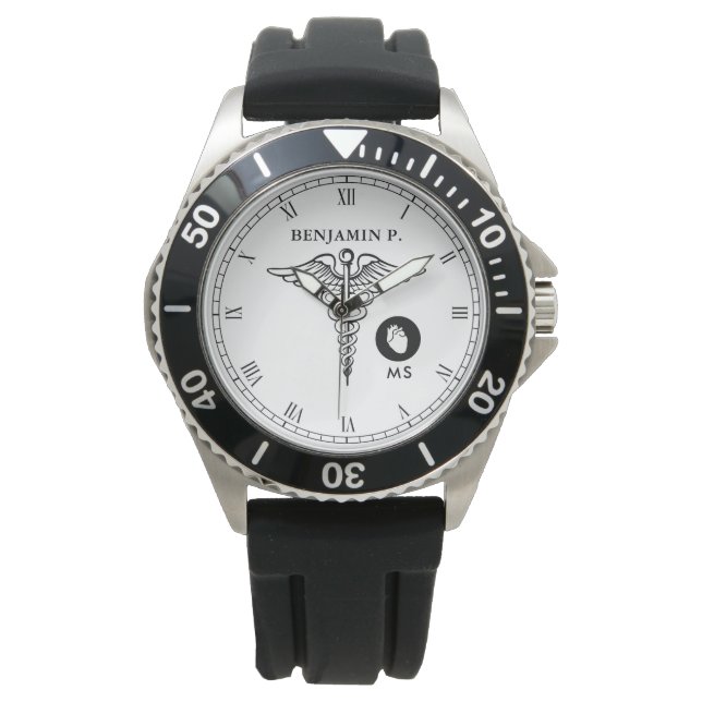 Cardiologist Personalized Name Watch (Front)