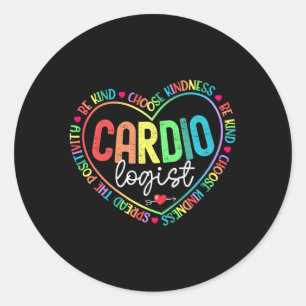 Cardiologist Squad Cardiology He Doctor Nurse Tech Classic Round Sticker