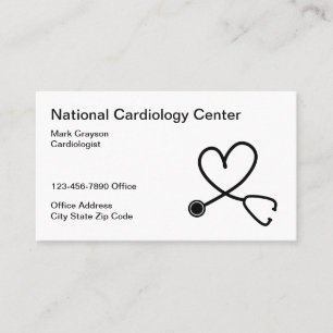 Cardiologiste en médecine Carte de visite en card