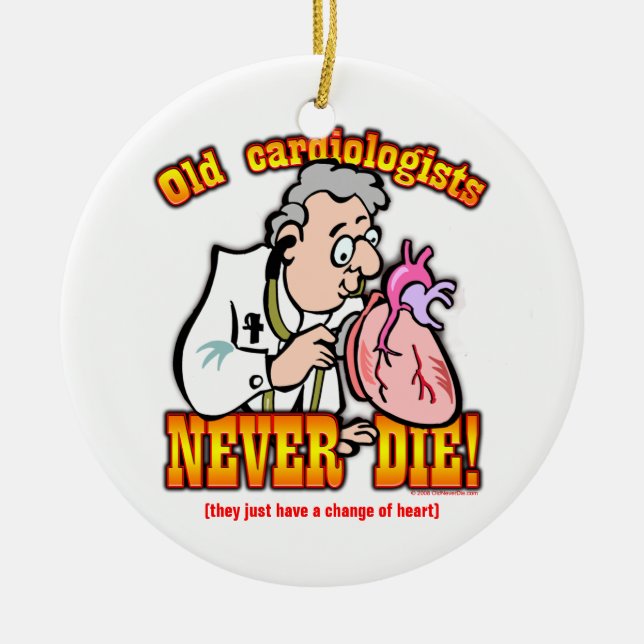Cardiologists Ceramic Ornament (Front)