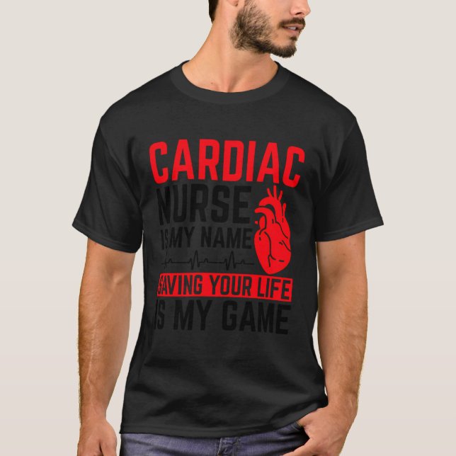 Cardiology Cardiac Nurse T-Shirt (Front)