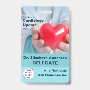 Cardiology Cardiothoracic Medical Conference Badge
