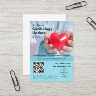 Cardiology Cardiothoracic Medical Conference Business Card