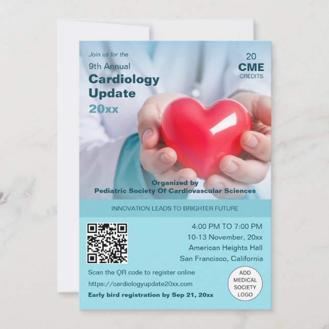 Cardiology Cardiothoracic Medical Conference  Invitation (Front)