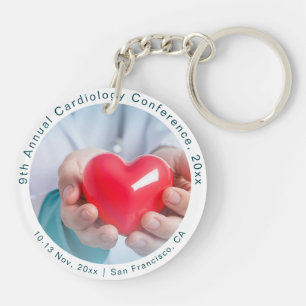 Cardiology Cardiothoracic Medical Conference Keychain