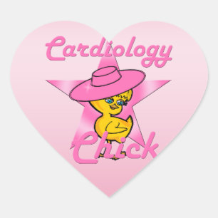 Cardiology Chick #8 Heart Sticker