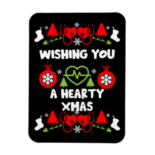 Cardiology Christmas Medical Staff Gifts Magnet