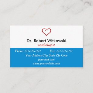 Cardiology Medical Business Cards