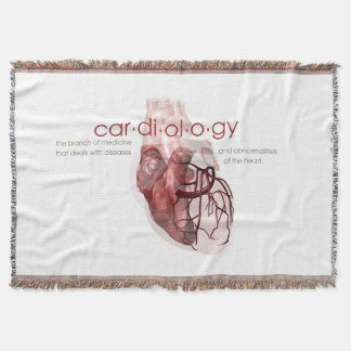 Cardiology throw blanket
