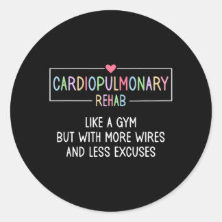 Cardiopulmonary Rehabilitation Nurse Classic Round Sticker