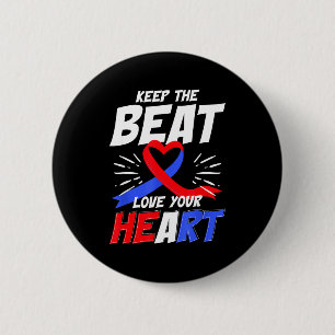 Cardiovascular Support Wear Red Heart Health Aware 2 Inch Round Button