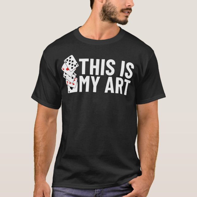 Cardistry Deck Card Flourish Trick Playing Cards T-Shirt (Front)