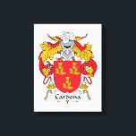 Cardona Family Crest Canvas Print<br><div class="desc">Cardona Coat of Arms</div>