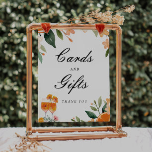 Cards and Gifts Aperol Spritz Bridal Shower Sign