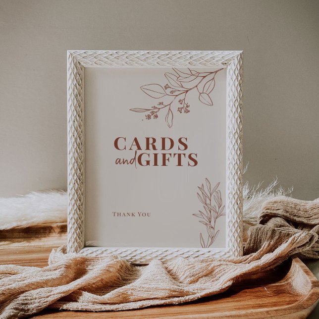 Cards and Gifts Boho Wedding Sign  (Creator Uploaded)
