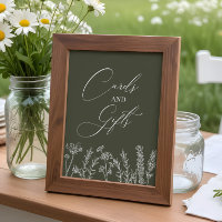 Cards and Gifts Burnt Orange Wildflower Wedding