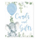 Cards and gifts elephant balloons baby shower sign
