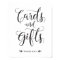 Cards and Gifts Modern Wedding Sign