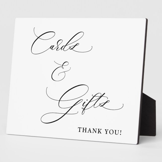 Cards and Gifts scripture Wedding Tabletop Plaque (Side)