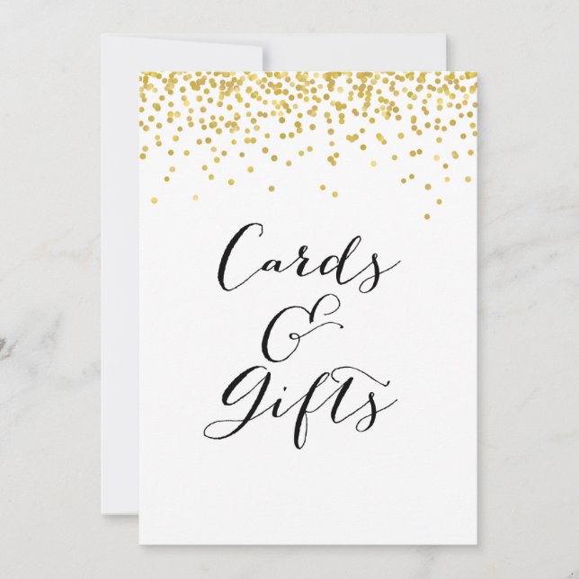 Cards and Gifts Sign 5x7" Size (Front)
