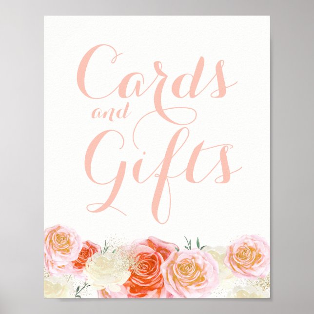 Cards and Gifts Sign (8x10) (Front)