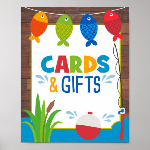 Cards and Gifts Sign Fishing The Big One Poster 