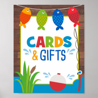 Cards and Gifts Sign Fishing The Big One Poster 