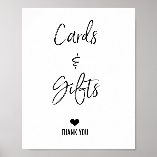 CARDS AND GIFTS SIGN poster (Front)