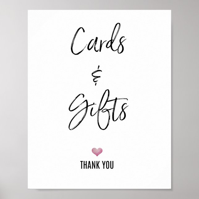 CARDS AND GIFTS SIGN poster (Front)