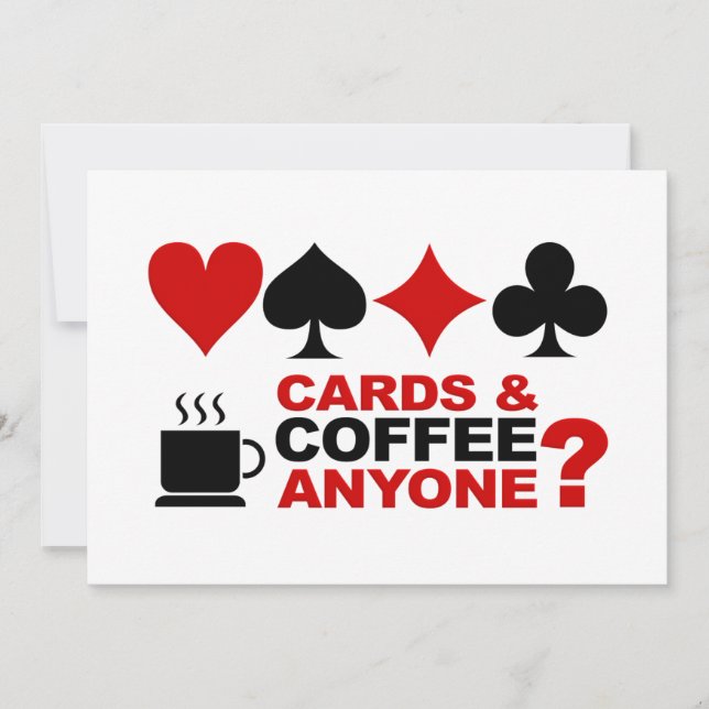 Cards & Coffee invitation (Front)