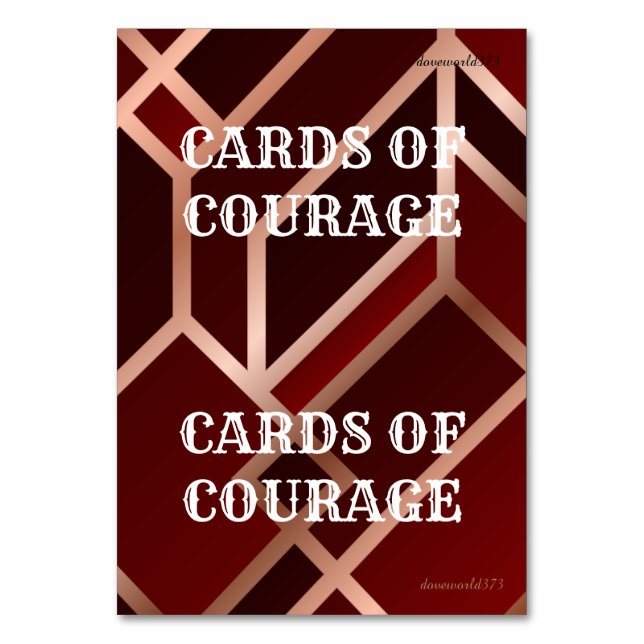 Cards for Courage Game (Front)