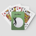 Cards for the Golfer, personalize with name