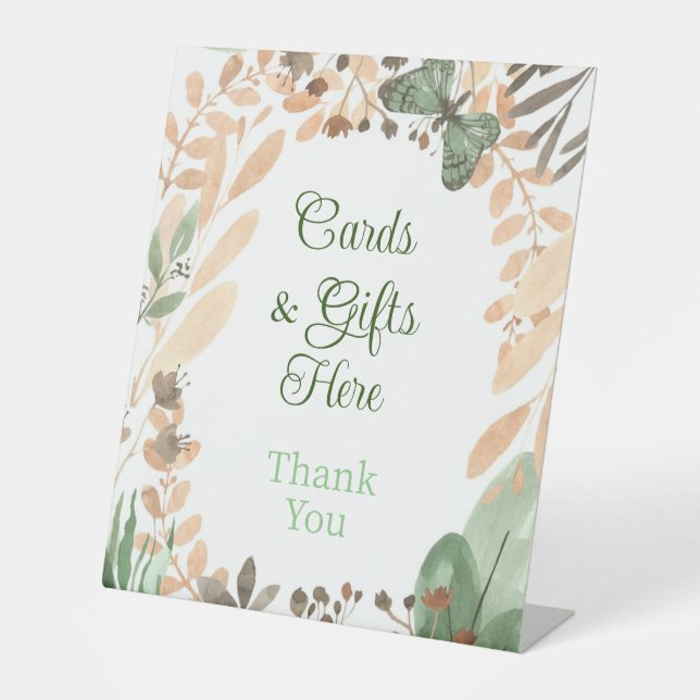 cards & gifts here sign wedding (Front)