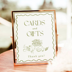 Cards + Gifts Sign Fresh Off the Market Bridal