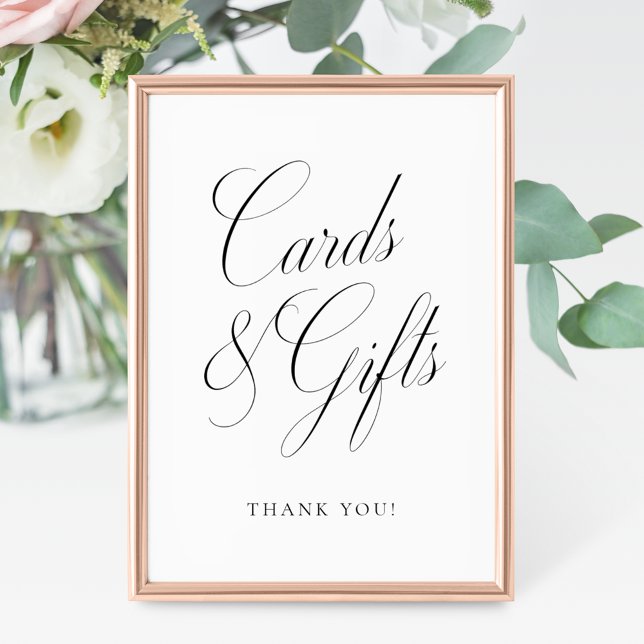 Cards & Gifts Vintage Elegance Script Wedding Poster (Creator Uploaded)