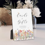 Cards & Gifts! Wildflower Plaque<br><div class="desc">Cards & Gifts! The perfect, customer specific sign for your wildflower-themed baby shower. In just a few clicks, personalize it with your own details and preferences. Choose from a variety of fonts, colours, sizes, and positions to make it uniquely yours. Just edit your product in a few minutes. You can...</div>