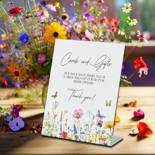 Cards & Gifts Wildflowers Butterflies Wedding Pedestal Sign