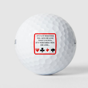 CARDS GOLF BALLS