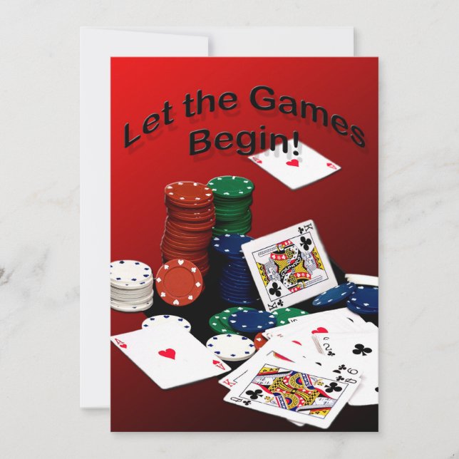 Cards - Let the games Begin (Invitations) (Front)